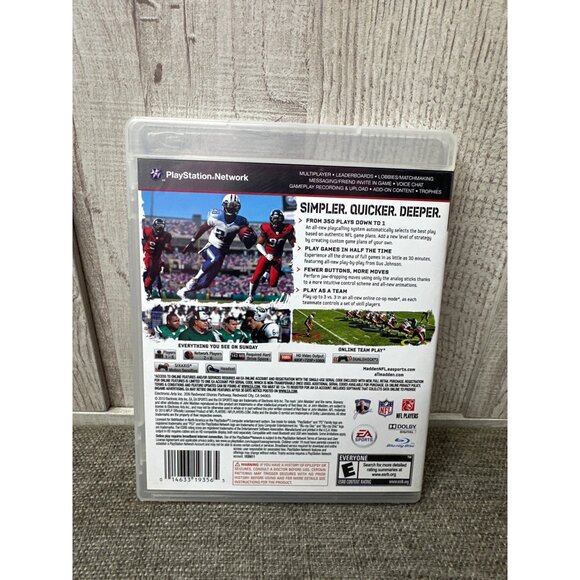 Madden NFL 11 For PS3 In Case With Manual - Picture 2 of 3